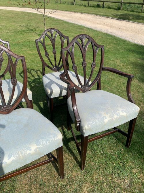 EIGHT EDWARDIAN DINING CHAIRS - ADDITIONAL PHOTO 4