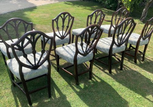 EIGHT EDWARDIAN DINING CHAIRS - ADDITIONAL PHOTO 6