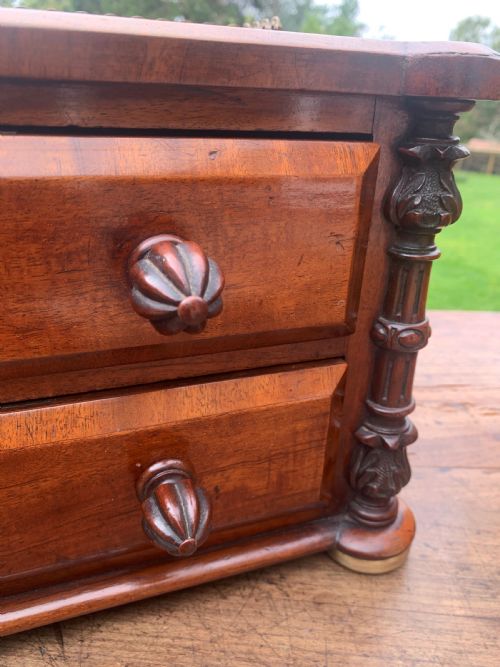 PAIR VICTORIAN MAHOGANY JEWELLERY BOXES - ADDITIONAL PHOTO 4