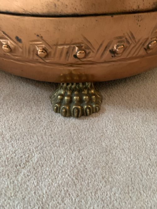 LARGE VICTORIAN COPPER LOG BIN - ADDITIONAL PHOTO 1