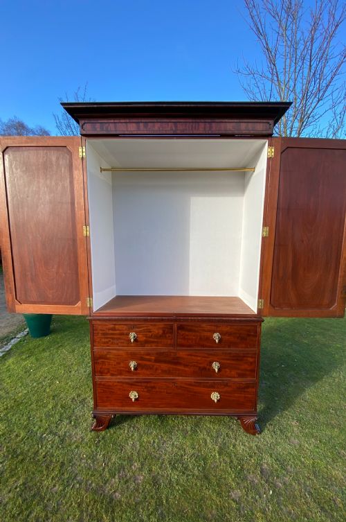 REGENCY MAHOGANY LINEN PRESS - ADDITIONAL PHOTO 5