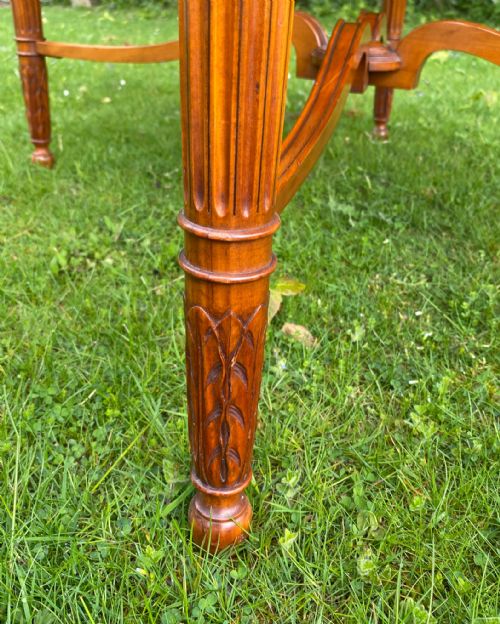 OVAL EDWARDIAN SATINWOOD CENTRE TABLE - ADDITIONAL PHOTO 2