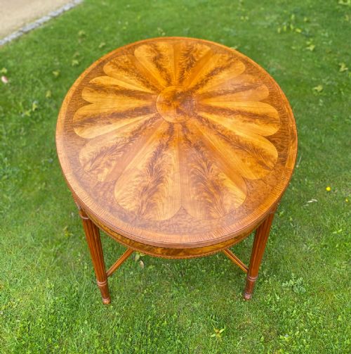 OVAL EDWARDIAN SATINWOOD CENTRE TABLE - ADDITIONAL PHOTO 4