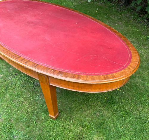 EDWARDIAN MAHOGANY OVAL BOARDROOM TABLE - ADDITIONAL PHOTO 2