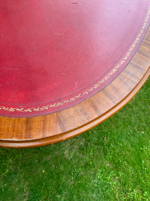 EDWARDIAN MAHOGANY OVAL BOARDROOM TABLE - ADDITIONAL PHOTO 4