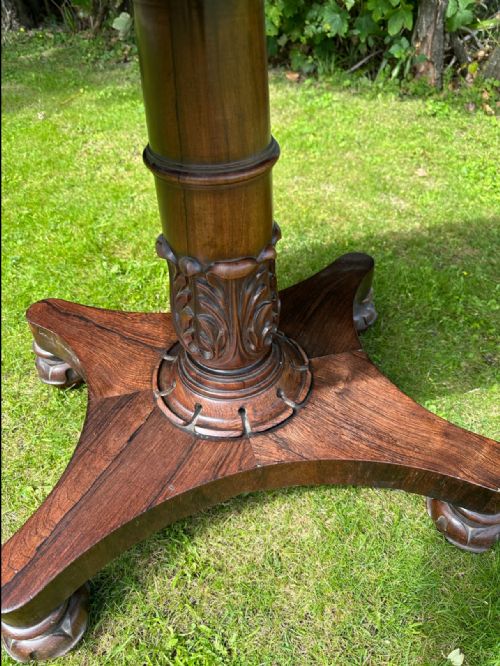 WILLIAM IV ROSEWOOD TEA TABLE - ADDITIONAL PHOTO 1