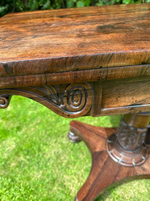WILLIAM IV ROSEWOOD TEA TABLE - ADDITIONAL PHOTO 2