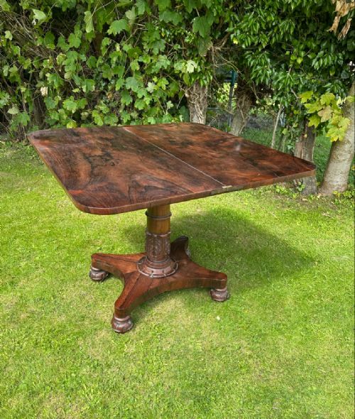 WILLIAM IV ROSEWOOD TEA TABLE - ADDITIONAL PHOTO 4