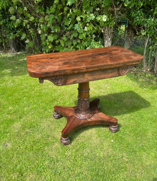 WILLIAM IV ROSEWOOD TEA TABLE - ADDITIONAL PHOTO 5