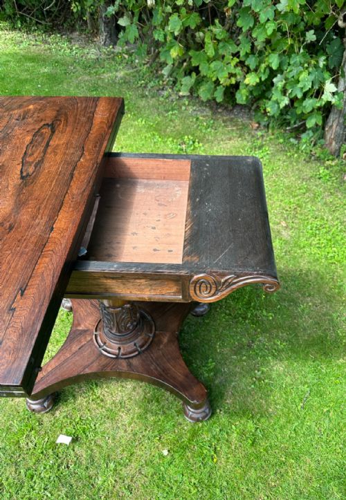 WILLIAM IV ROSEWOOD TEA TABLE - ADDITIONAL PHOTO 6