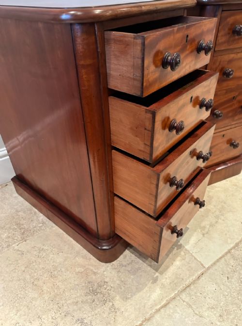 PAIR VICTORIAN BEDSIDE CHESTS - ADDITIONAL PHOTO 5