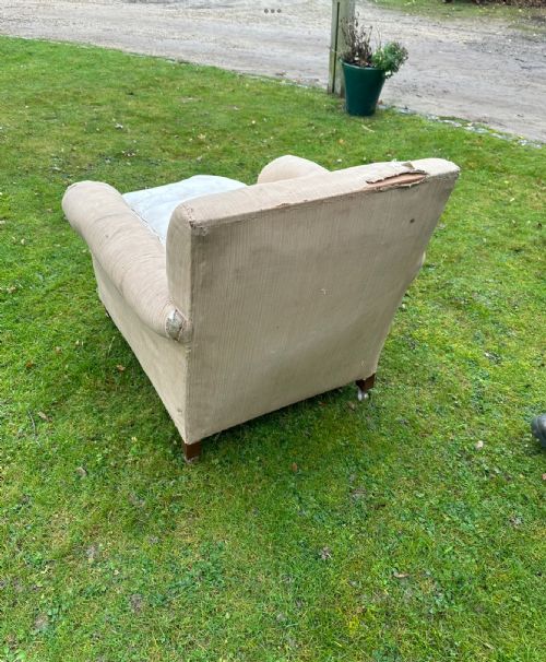 HOWARD STYLE EDWARDIAN ARMCHAIR - ADDITIONAL PHOTO 2
