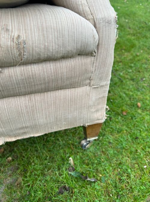 HOWARD STYLE EDWARDIAN ARMCHAIR - ADDITIONAL PHOTO 3