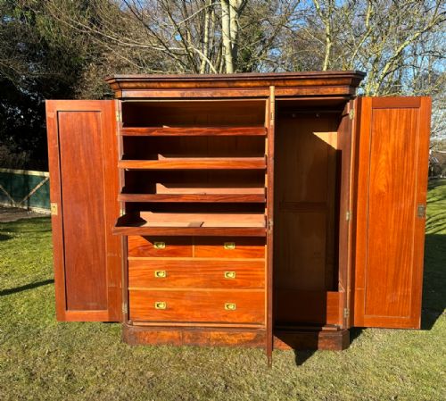 VICTORIAN BURR WALNUT WARDROBE - ADDITIONAL PHOTO 4