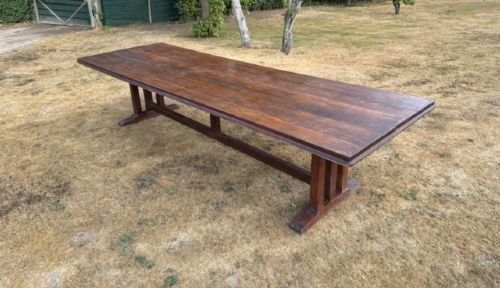Edwardian Walnut Refectory Table