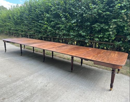 19’ Imperial Gillows Mahogany Dining Table