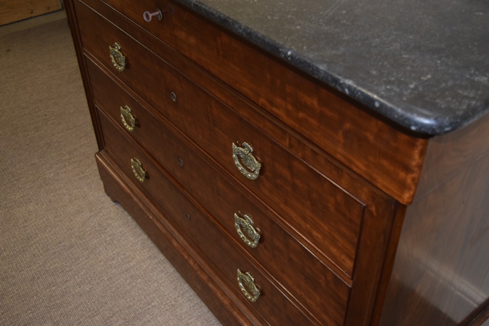 C1860 French Mahogany Chest/ Commode View II
