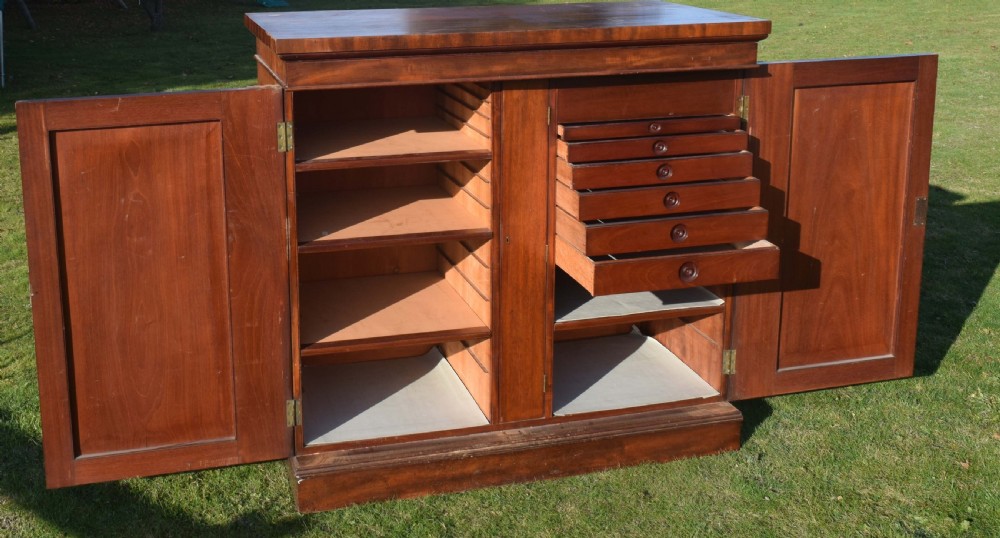 Victorian Mahogany Collectors Cabinet View II