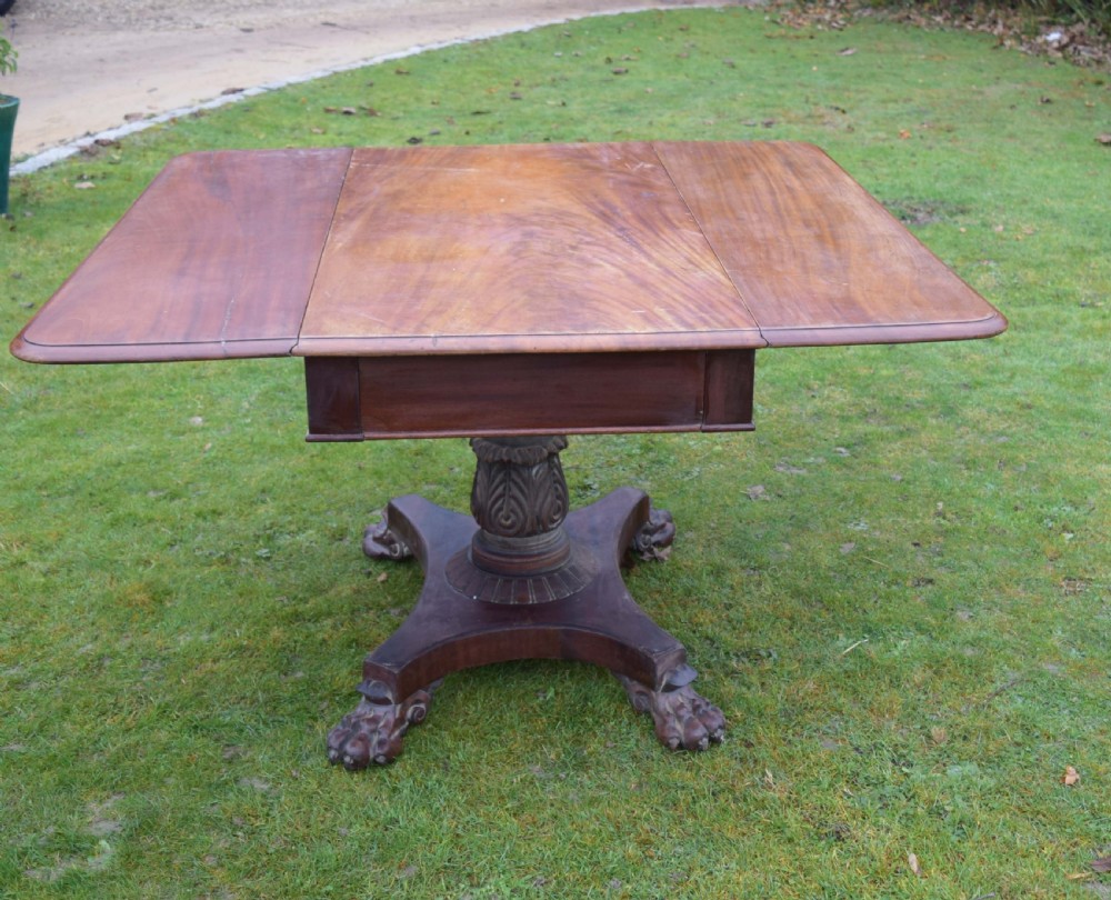 William IV Irish mahogany Pembroke table  View II