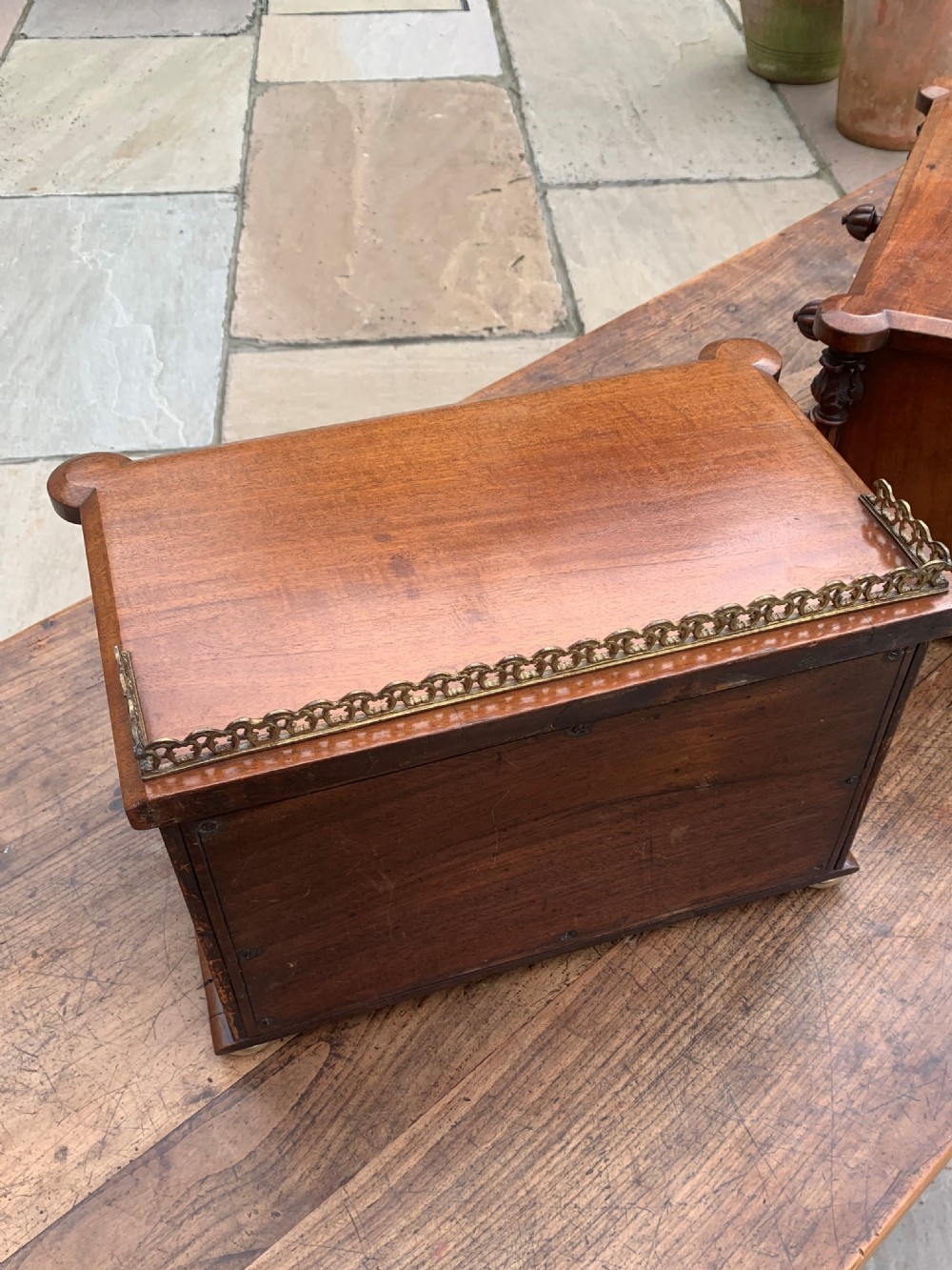 Pair Victorian Mahogany Jewellery Boxes View II