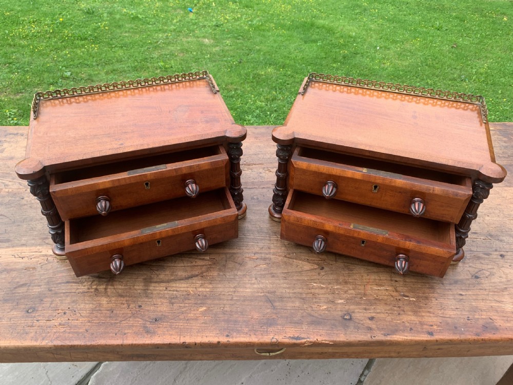 Pair Victorian Mahogany Jewellery Boxes View IV
