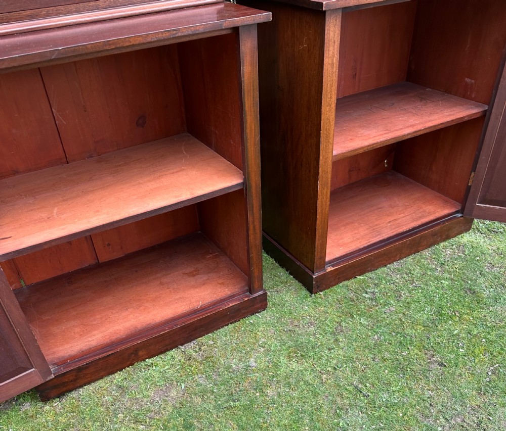 Pair Victorian Mahogany Bookcases View VI