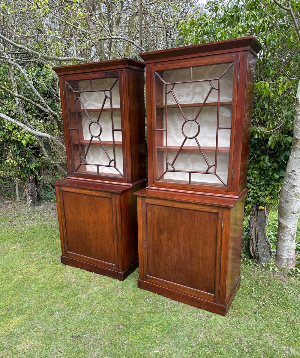Pair Victorian Mahogany Bookcases View IX