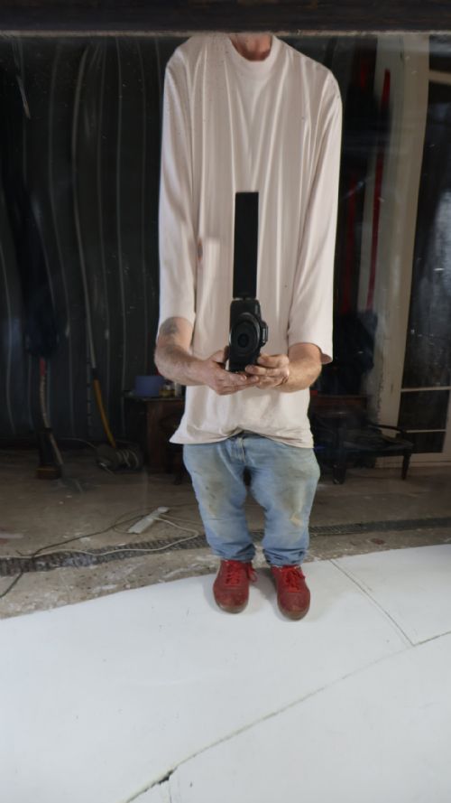 19THC GLASS FAIRGROUND DISTORTION MIRROR - ADDITIONAL PHOTO 4