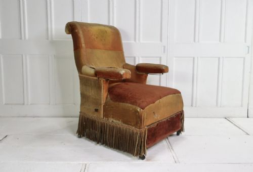 19THC FRENCH RECLINER CHAIR DAYBED - ADDITIONAL PHOTO 1