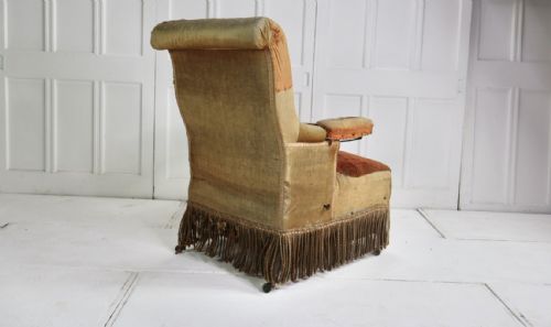 19THC FRENCH RECLINER CHAIR DAYBED - ADDITIONAL PHOTO 3