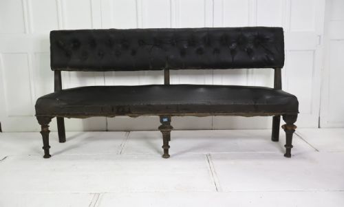 A PAIR OF 19 CENTURY IRISH COUNTRY HOUSE HALL BENCHES - ADDITIONAL PHOTO 4
