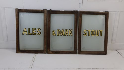 19THC ADVERTISING PUB WINDOWS