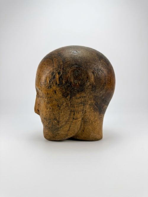 19THC MILLINERS HEAD - ADDITIONAL PHOTO 2