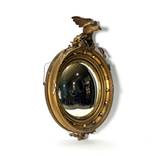 Large Regency convex mirror  