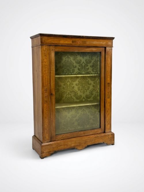 19thc Walnut Pier Cabinet