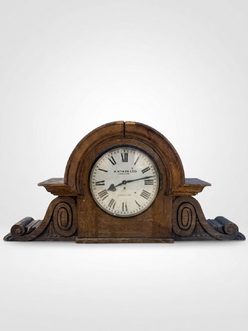 Large Cased Jewellers Wooden Clock