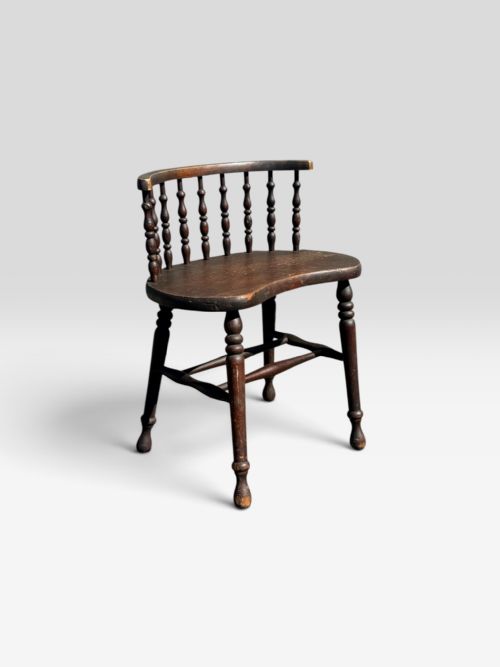 Elm Curved Back Chair