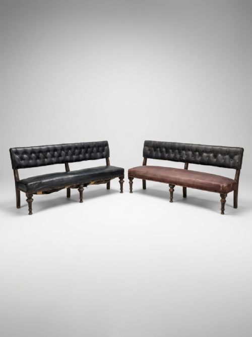 Pair of 19thc Irish  Benches