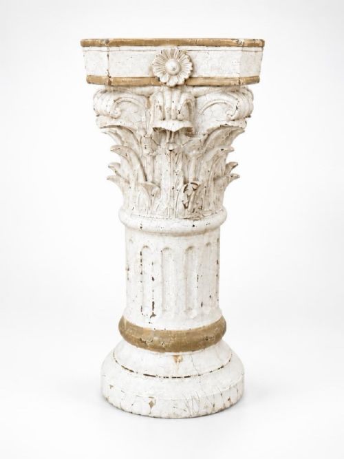 19thc Carved Display Column