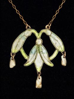 ENGELBACH ENAMELS SNOWDROP PENDANT