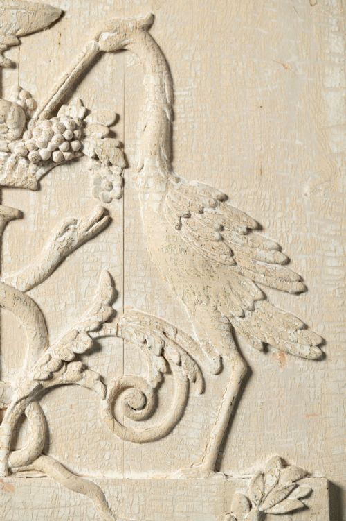 ANTIQUE WOODEN CARVED PANEL - ADDITIONAL PHOTO 2