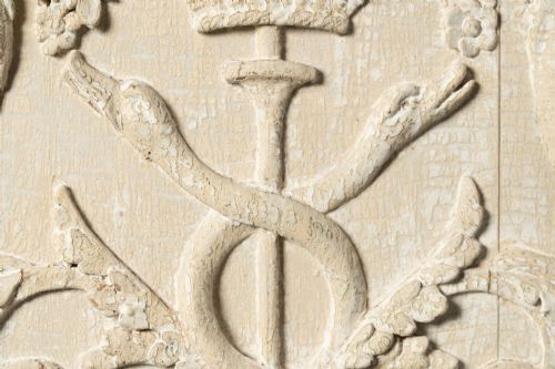 ANTIQUE WOODEN CARVED PANEL - ADDITIONAL PHOTO 4