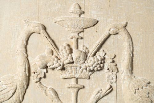 ANTIQUE WOODEN CARVED PANEL - ADDITIONAL PHOTO 5
