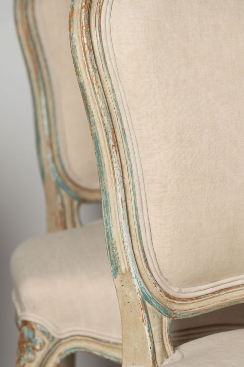 ANTIQUE FRENCH PAIR OF CHAIRS - ADDITIONAL PHOTO 4
