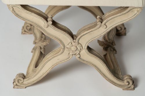 ANTIQUE FRENCH STOOL - ADDITIONAL PHOTO 4