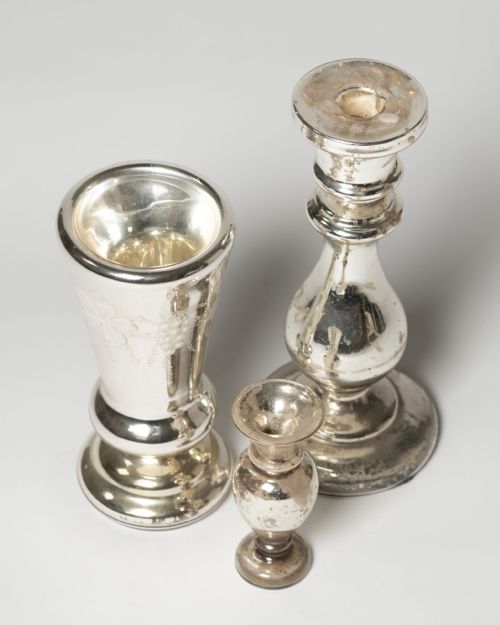 COLLECTION OF ANTIQUE MERCURY GLASS - ADDITIONAL PHOTO 1