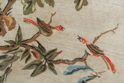 TWO CHINOISERIE FRENCH CANVAS PANELS - ADDITIONAL PHOTO 3
