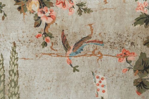 TWO CHINOISERIE FRENCH CANVAS PANELS - ADDITIONAL PHOTO 6