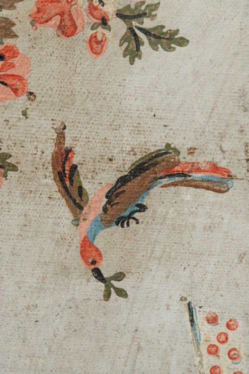 TWO CHINOISERIE FRENCH CANVAS PANELS - ADDITIONAL PHOTO 8
