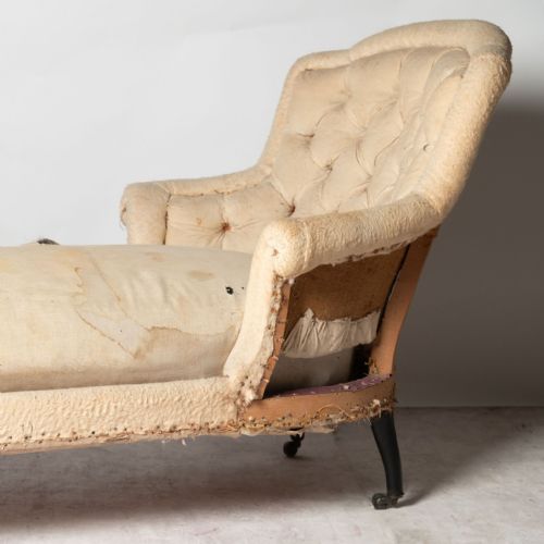 ANTIQUE FRENCH CHAISE - ADDITIONAL PHOTO 2